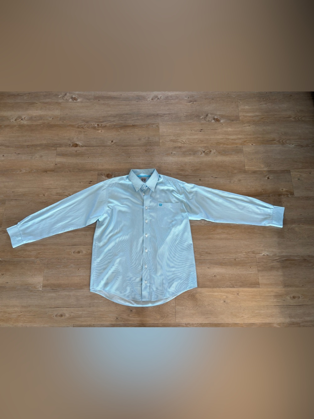 Cinch Light Blue Men’s Button-Down Dress Shirt